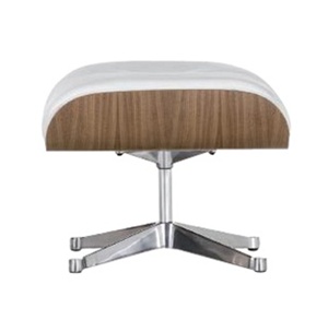 Lounge Chair Ottoman white 