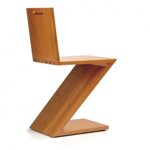 zigzag1 Ein Ein Klassiker von Rietveld. Mit dem Zig-Zag kam ein neuer Typ Stuhl - der "Stuhl aus einem Stück" - ins Gespräch.