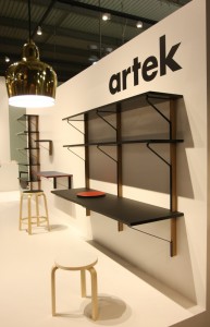 Kaari shelf desk combo by Ronan & Erwan Bouroullec for Artek, as seen at Milan Furniture Fair 2015