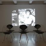 A test run for the film Powers of Ten, and the Vitra Eames DKR, as seen at The World of Charles and Ray Eames, Barbican Art Gallery London