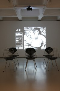 A test run for the film Powers of Ten, and the Vitra Eames DKR, as seen at The World of Charles and Ray Eames, Barbican Art Gallery London