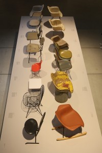 A world of moulded fibreglass, as seen at The World of Charles and Ray Eames, Barbican Art Gallery London
