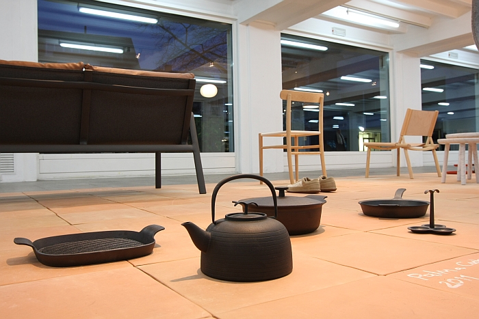 Cast iron table and cookware for Oigen, Japan, as seen at the exhibition A&W Designer of the Year 2016 - Jasper Morrison, Passagen Cologne