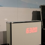 A Corian panel as LED display unit from USM Airportsystems at Passenger Terminal Expo 2016 Cologne
