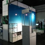 An immigration control trolley developed for Zurich Airport by USM Airportsystems at Passenger Terminal Expo 2016 Cologne