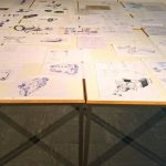 Resultate des Kurses Enfach Zeichnen, gesehen bei Rundgang 2018, Hochschule für Gestaltung Offenbach