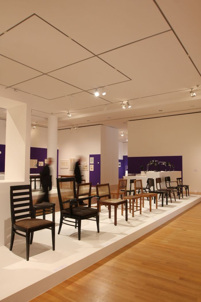 Chairs. Wooden chairs, as seen at Moderne am Main 1919-1933, Museum Angewandte Kunst Frankfurt