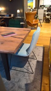 Nightingale Table by Nick Pyka for KFF with its chalk treated surface, as seen at Dining Room with ASCO und KFF, smow Köln, Passagen Cologne 2019