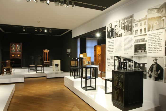 Josef Hoffmann and Charles Rennie Mackintosh, as seen at From Arts and Crafts to the Bauhaus. Art and Design - A New Unity, The Bröhan Museum Berlin