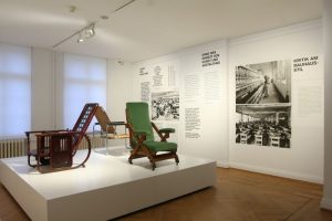 Chairs by Josef Hoffmann, Charles Bevan & Marcel Breuer, as seen at From Arts and Crafts to the Bauhaus. Art and Design - A New Unity, The Bröhan Museum Berlin