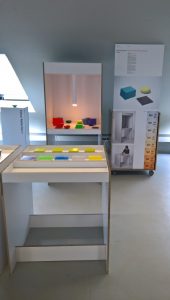 Interactive Colour Laboratory von Enzo Zak Lux, gesehen bei Rundgang 2019, Kunsthochschule Berlin Weissensee
