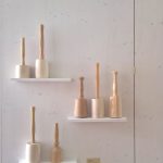 Resultate der Drehbank-Klasse, gesehen bei Schulen für Holz und Gestaltung Garmisch-Partenkirchen 2019 Sommerausstellung.