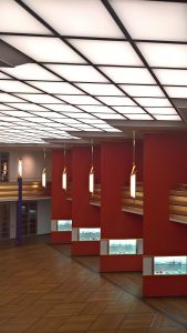 Die Pfeilerhalle im Grassi Museum für Angewandte Kunst Leipzig