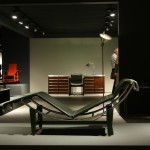 Design Miami Basel 2013 Desk relaxing on Le Corbusier chaise lounge