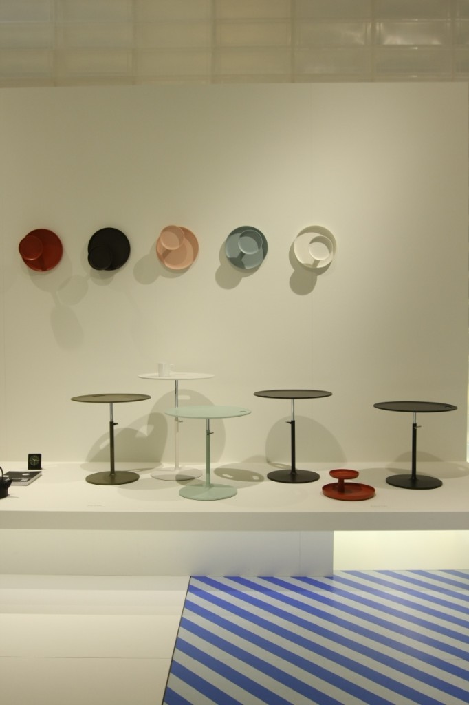 Rise Table and Rotary Tray by Jasper Morrison for Vitra, as seen at Milan Furniture Fair 2014