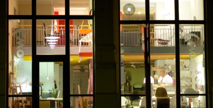smow Showroom bei Nacht smow Showroom bei Nacht