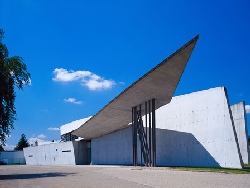 Feuerwehrhaus von Zaha Hadid auf dem Vitra Campus.