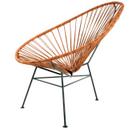 Acapulco Chair Leder, Leder cognac