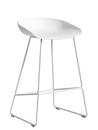 About A Stool AAS 38, Küchenvariante: Sitzhöhe 64 cm, Stahl pulverbeschichtet weiß, weiß