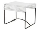 Acapulco Hocker Outdoor, Blanco / negro