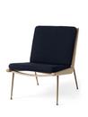 Boomerang Lounge Sessel, Loop Marine, Eiche geölt, Ohne Armlehnen