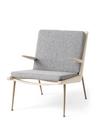 Boomerang Lounge Sessel, Hallingdal , Eiche geseift, Mit Armlehnen