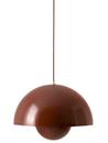 Flowerpot VP2 Pendelleuchte, Red brown