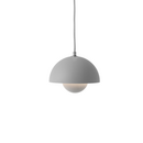 Flowerpot VP10 Pendelleuchte, Matt light grey