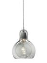 Mega Bulb Pendelleuchte, Silber/Kabel transparent