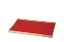 Turning Tray, S (23 x 45 cm), Schwarz/Rot