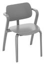 Aslak Chair, Grau lackiert