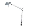 Tolomeo Tavolo, Aluminium, mit USM-Haltezapfen für USM Haller Tischbein, Halogenlampe