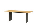 Details Asco Baukastentisch Baukastentisch, Typ 1, Eiche natur, L 180 x B 95 cm, Tischkante seitlich gerade