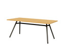 Details Asco Baukastentisch Baukastentisch, Typ 3, Eiche natur, L 180 x B 95 cm, Tischkante seitlich gerade