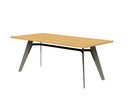 Details Asco Baukastentisch Baukastentisch, Typ 4, Eiche natur, L 180 x B 95 cm, Tischkante seitlich gerade