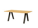 Details Asco Baukastentisch Baukastentisch, Typ 5, Eiche natur, L 180 x B 95 cm, Tischkante seitlich gerade