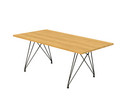 Details Asco Baukastentisch Baukastentisch, Typ 6, Eiche natur, L 180 x B 95 cm, Tischkante seitlich gerade