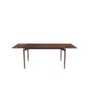 PURE Dining Table, 140 x 85 cm, Walnuss geölt, Mit 2 farbgleichen Erweiterungsplatten (L 140-240 cm)