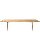 PURE Dining Table, 190 x 85 cm, Eiche weiß geölt, Mit 2 farbgleichen Erweiterungsplatten (L 190-290 cm)