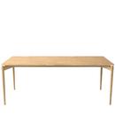 PURE Dining Table, 190 x 85 cm, Eiche weiß geölt, Ohne Erweiterungsplatten