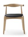 CH20 Elbow Chair, Eiche Weißöl, Leder anthrazit