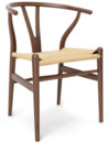 CH24 Wishbone Chair, Nussbaum geölt, Geflecht natur