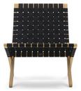 MG501 Cuba Chair, Eiche geölt, Baumwollgurte schwarz