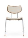 VLA26 Vega Chair, Eiche lackiert, Mood - creme, Verchromt