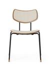 VLA26 Vega Chair, Eiche lackiert / Bezug creme