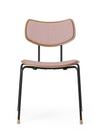 VLA26 Vega Chair, Eiche lackiert / Bezug rosé