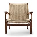 CH25 Lounge Chair, Nussbaum geölt, Natur