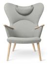 Details Carl Hansen & Søn CH78 Mama Bear Chair CH78 Mama Bear Chair, Passion - hellgrau, Eiche geseift, Mit Nackenkissen