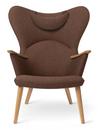 CH78 Mama Bear Chair, Passion - terracotta, Eiche geölt, Mit Nackenkissen