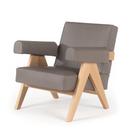 Capitol Complex Armchair, Eiche natur / Leder muschio (13Z364)